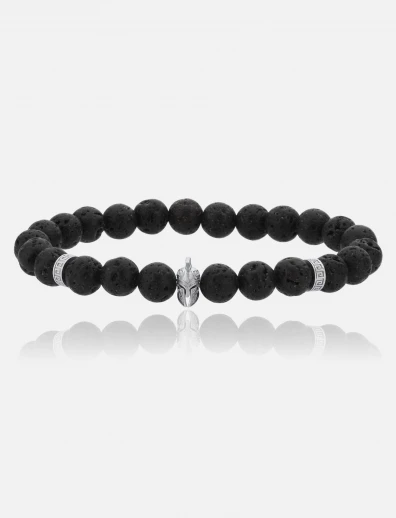Helmet Black Lava Bracelet