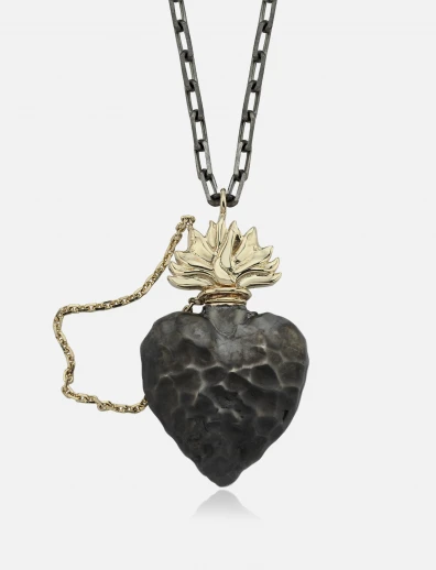 Flame Heart Necklace