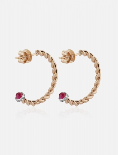 Gemstone Gimlet Hoop