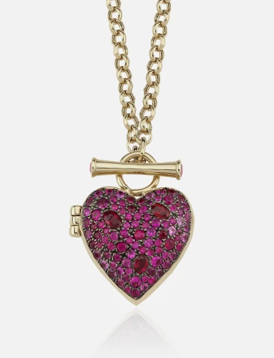 Heart Locket Pink Sapphire