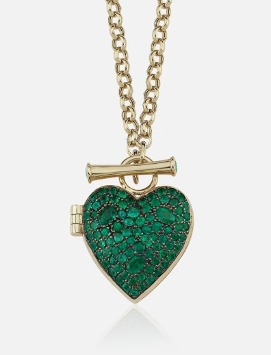 Heart Locket Emerald
