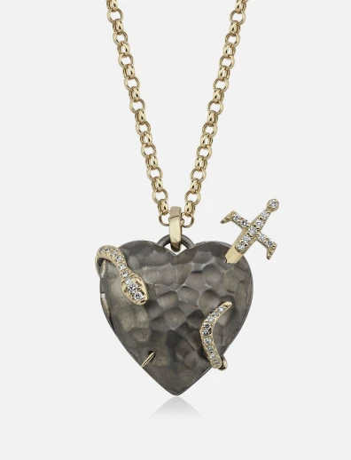 Sword & Serpent Heart Locket
