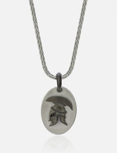 Helmet Oval Necklace