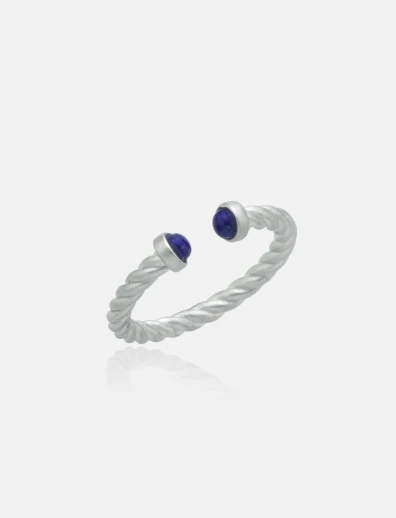 Twist Lapis Ring