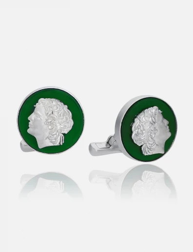 Marcus Green Carnelian Cufflink