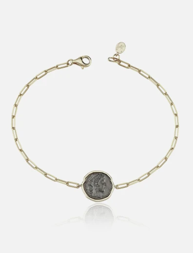 Marcus & Cleopatra Coin Bracelet