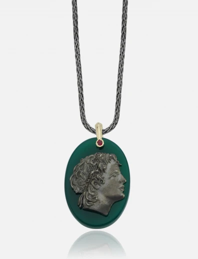 Marcus Green Carnelian Necklace