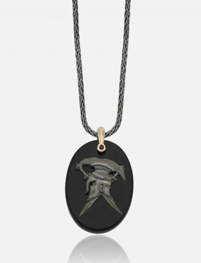 Helmet Onyx Necklace