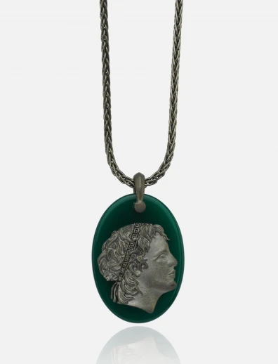 Green Carnelian Marcus Necklace