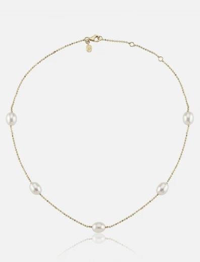 Golden Pearl Choker