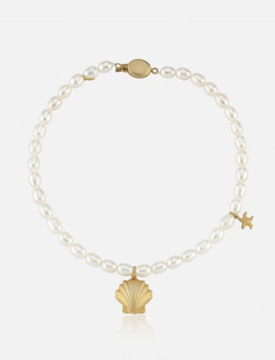 Shell & Starfish Pearl Necklace