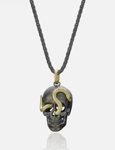 Skull & Snake Necklace