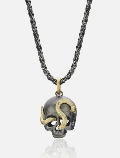Skull & Snake Necklace.