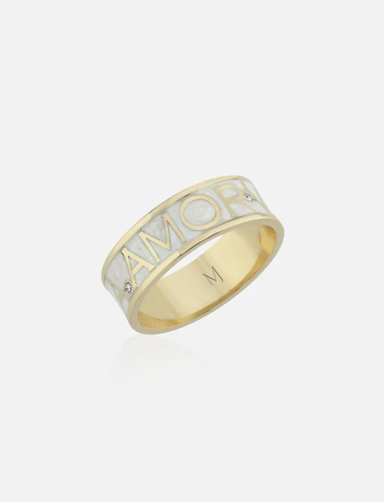 Amor Enamel Ring