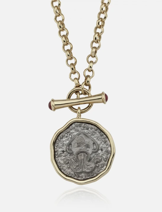 Gold-Framed Zodiac Necklace