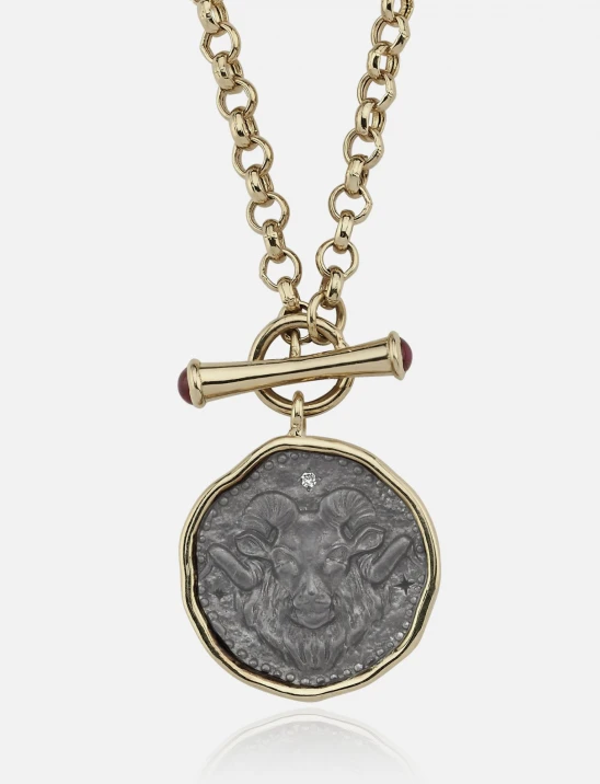 Gold-Framed Zodiac Necklace