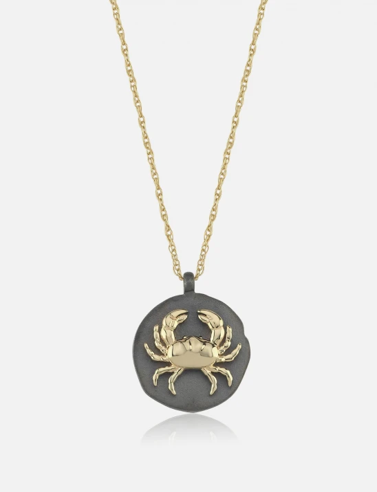 Cancer Gold & Silver Necklace
