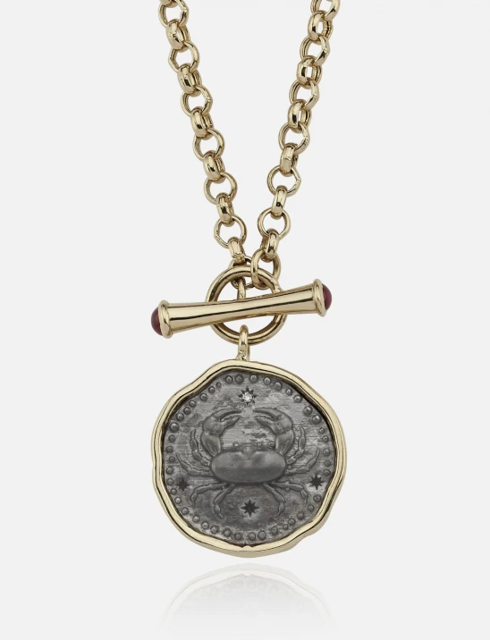 Gold-Framed Zodiac Necklace