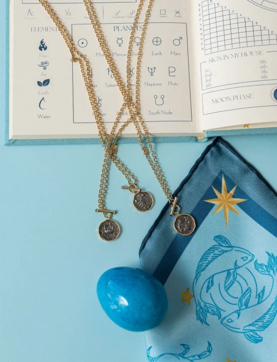 Gold-Framed Zodiac Necklace