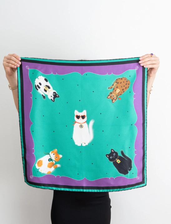 Cats With Jewelry İpek Fular
