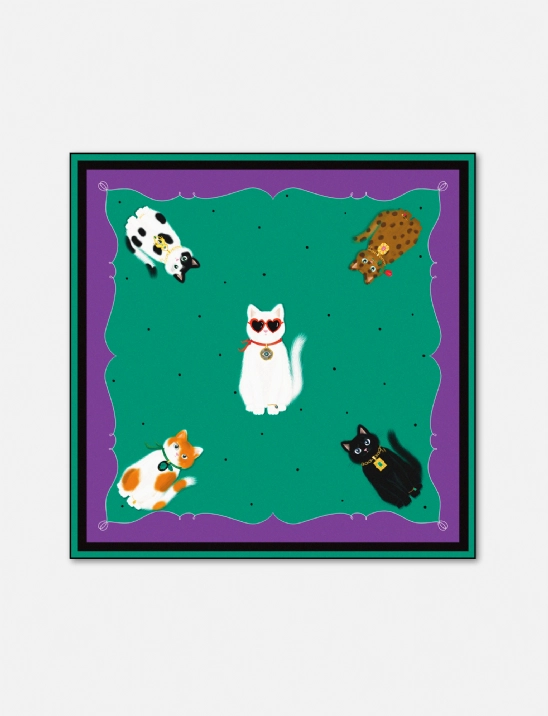 Cats With Jewelry İpek Fular