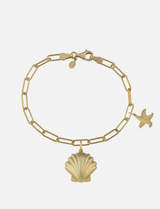 Slim Link Paperclip Charm Bracelet