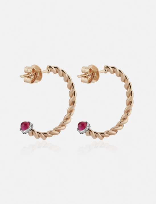 Gemstone Gimlet Hoop