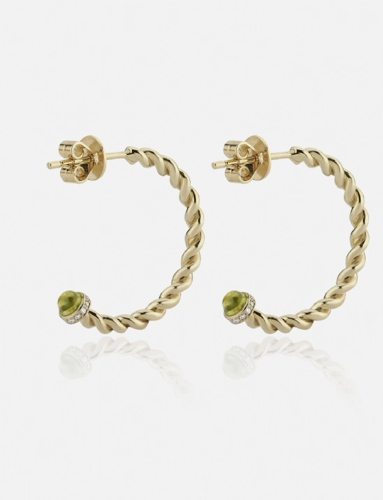 Gemstone Gimlet Hoop