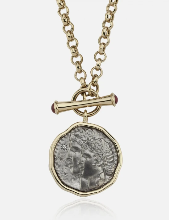 Gold-Framed Zodiac Necklace