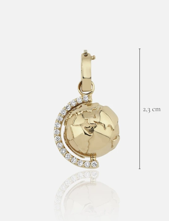 Golden Globe Diamond Charm