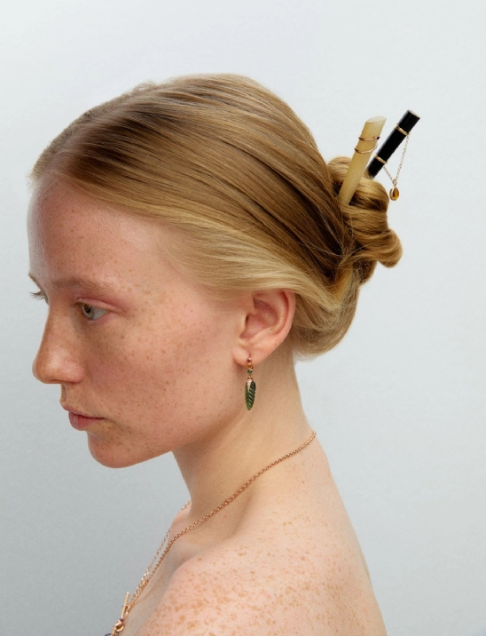 Golden Dot Hair Stick