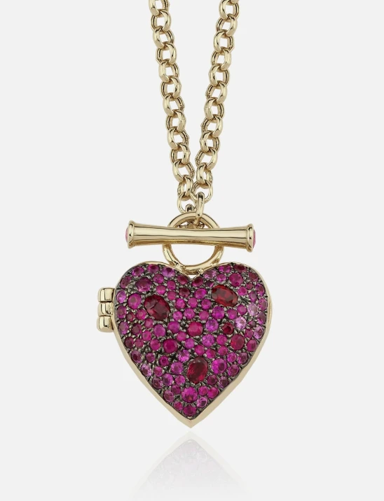 Heart Locket Pink Sapphire