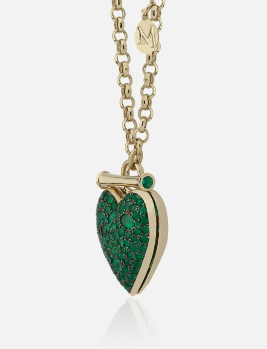 Heart Locket Emerald