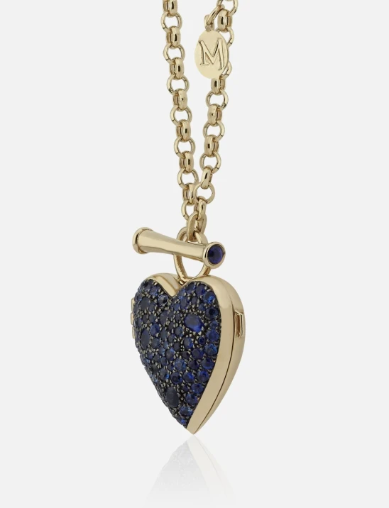 Heart Locket Sapphire