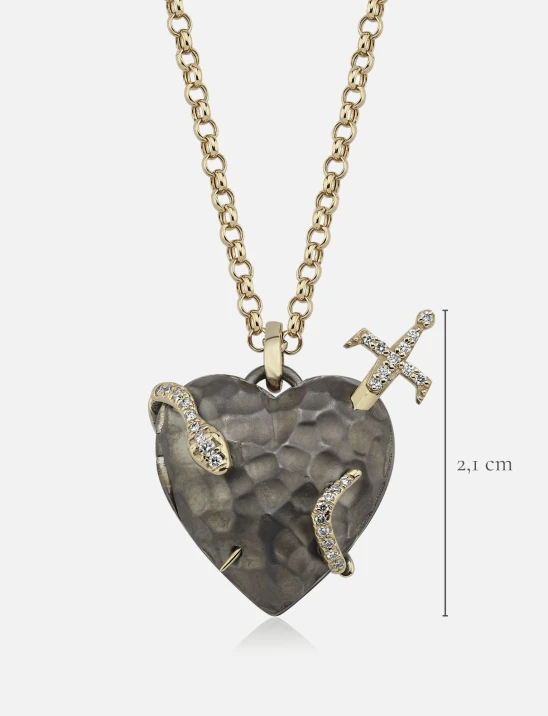 Sword & Serpent Heart Locket