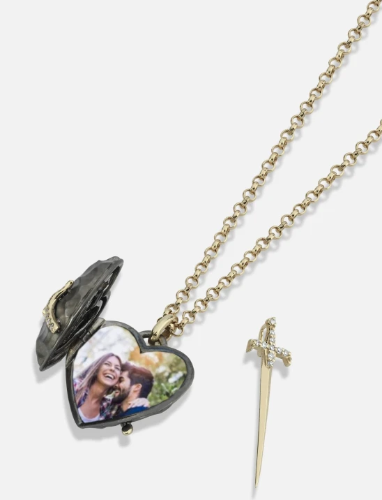 Sword & Serpent Heart Locket