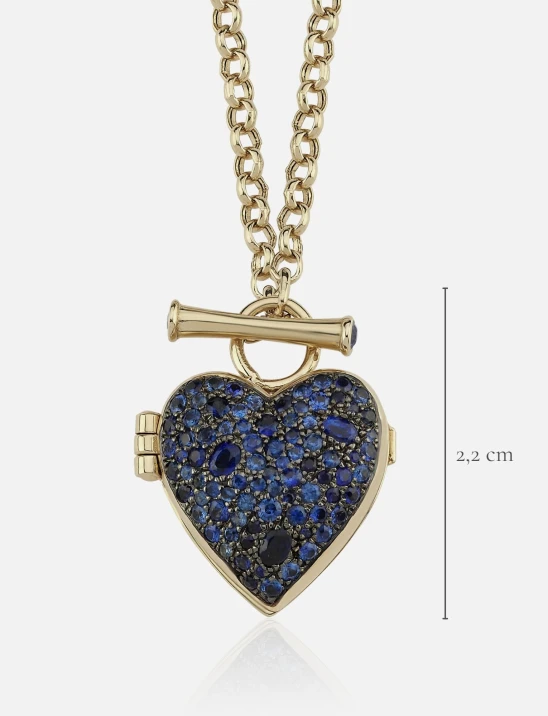 Heart Locket Sapphire