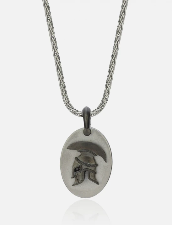 Helmet Oval Necklace