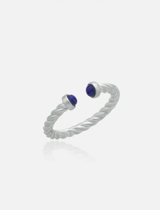 Twist Lapis Ring