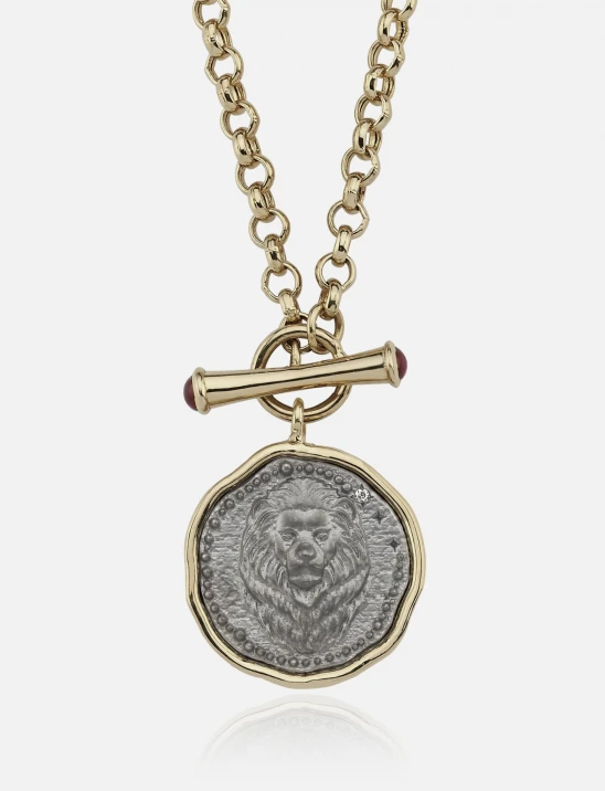 Gold-Framed Zodiac Necklace