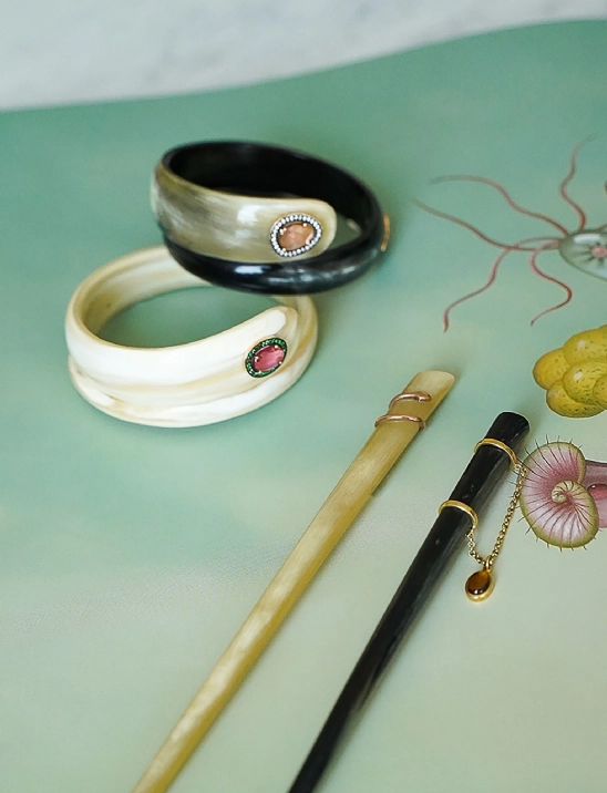 Golden Dot Hair Stick