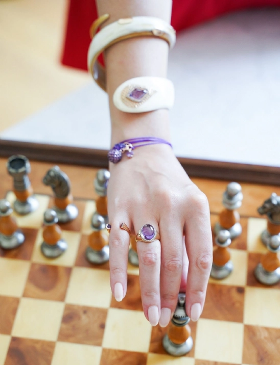 Amethyst Locket Ring