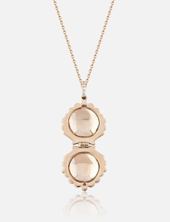 Shell Diamond Locket