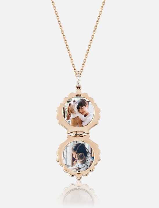 Shell Diamond Locket