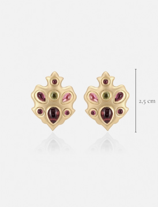 Gem Shield Earring