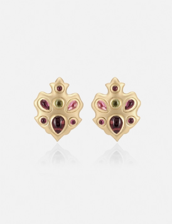 Gem Shield Earring
