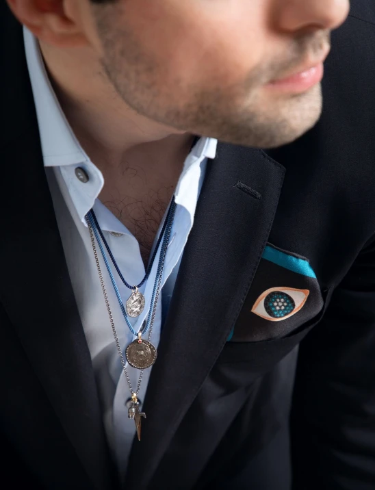 Helmet Charm With Golden Hanger