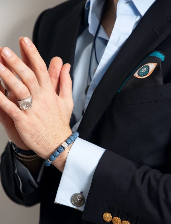 Helmet Blue Lava Bracelet