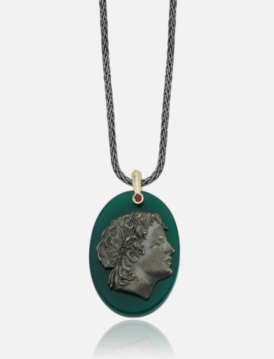 Marcus Green Carnelian Necklace