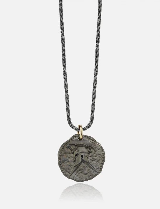 Marcus & Helmet Coin Necklace.